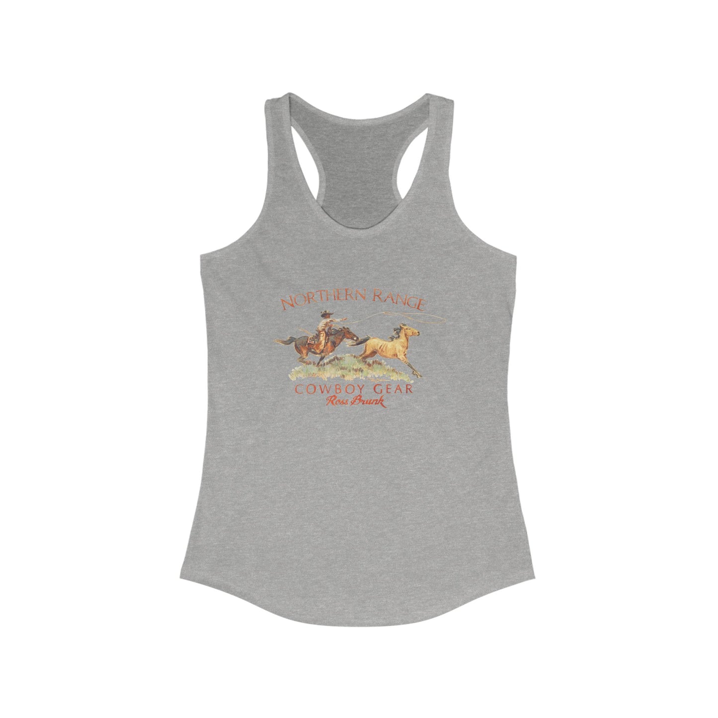 Racerback Tank - Cowboy Cowgirl Buckaroo Sexy Western Print