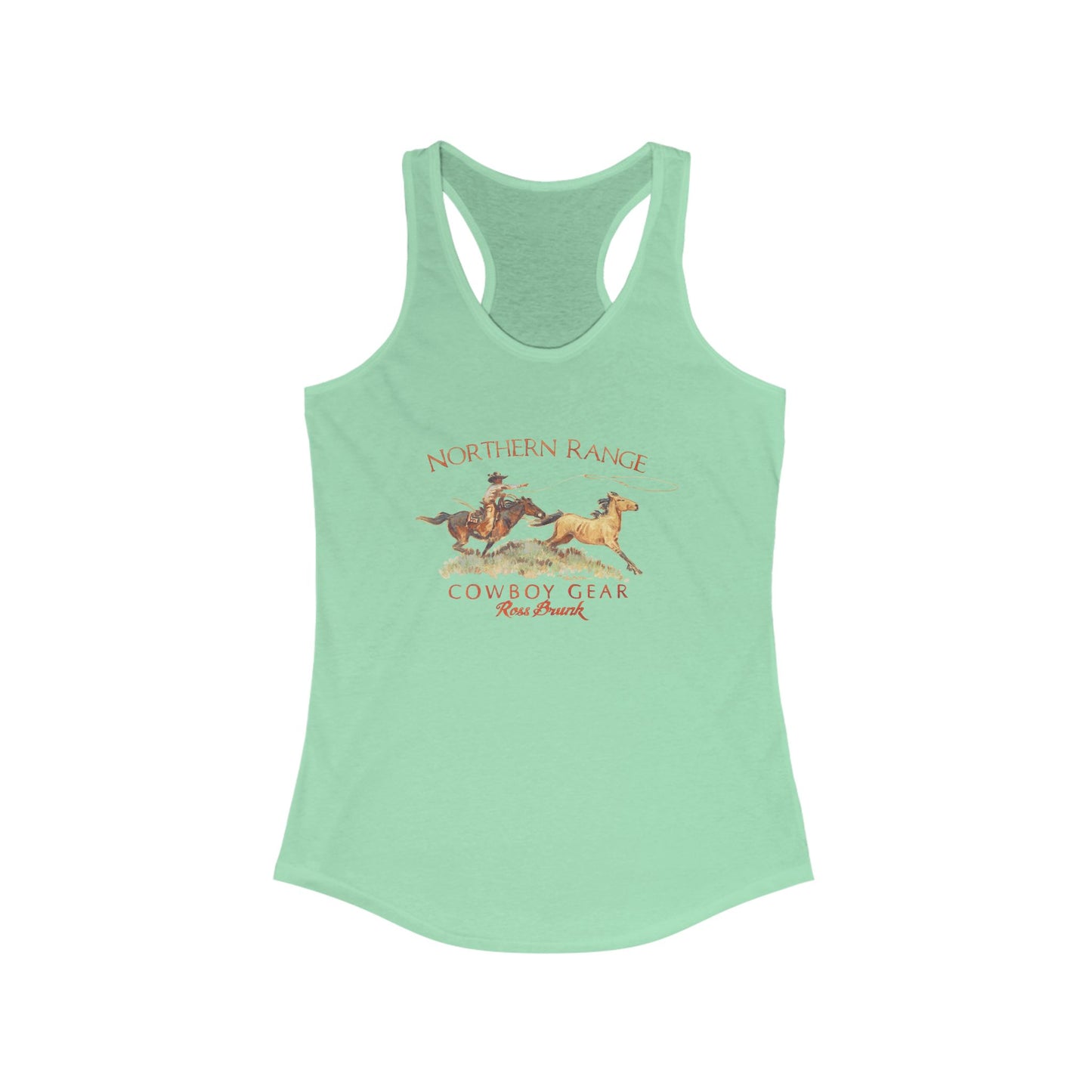 Racerback Tank - Cowboy Cowgirl Buckaroo Sexy Western Print