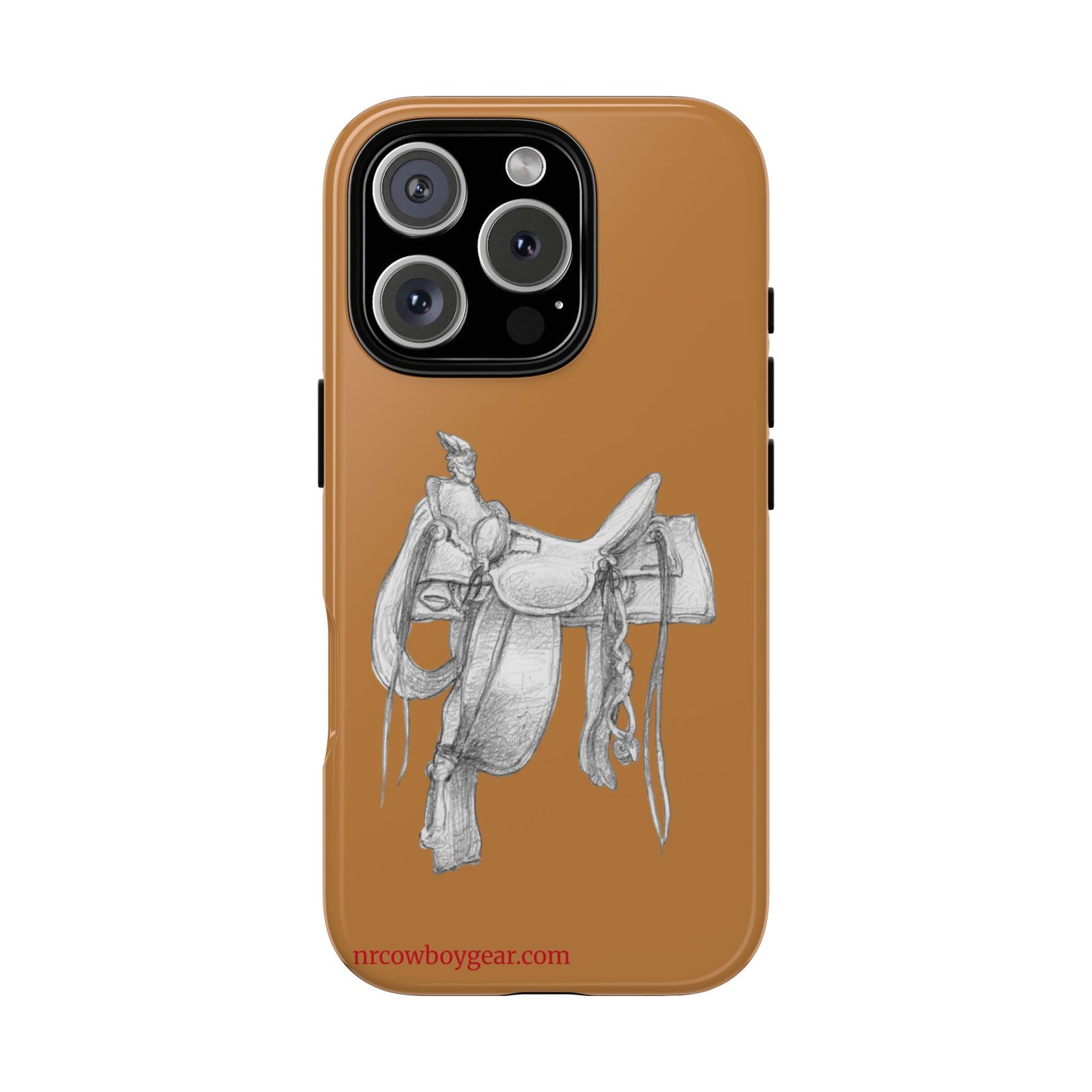 "Trail Dust and Saddle Leather" Brown Tough Case
