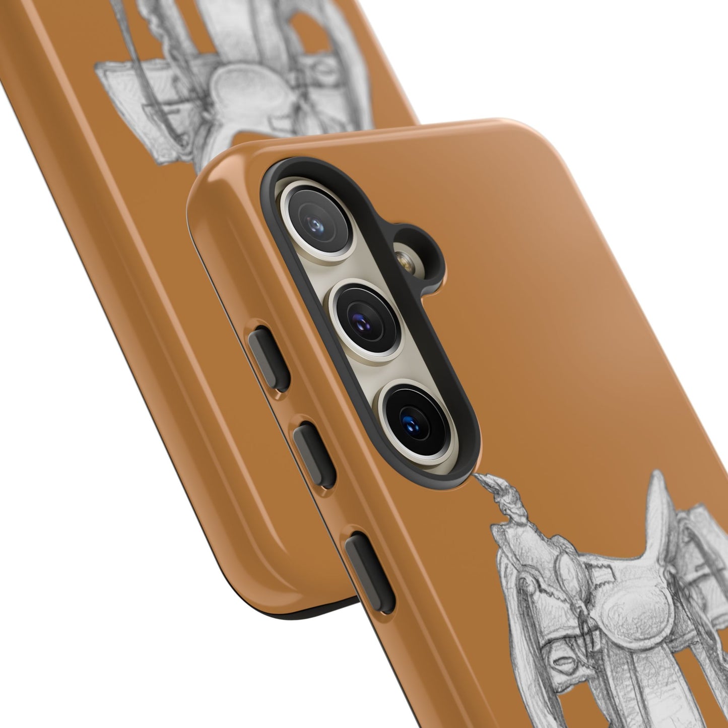 "Trail Dust and Saddle Leather" Brown Tough Case