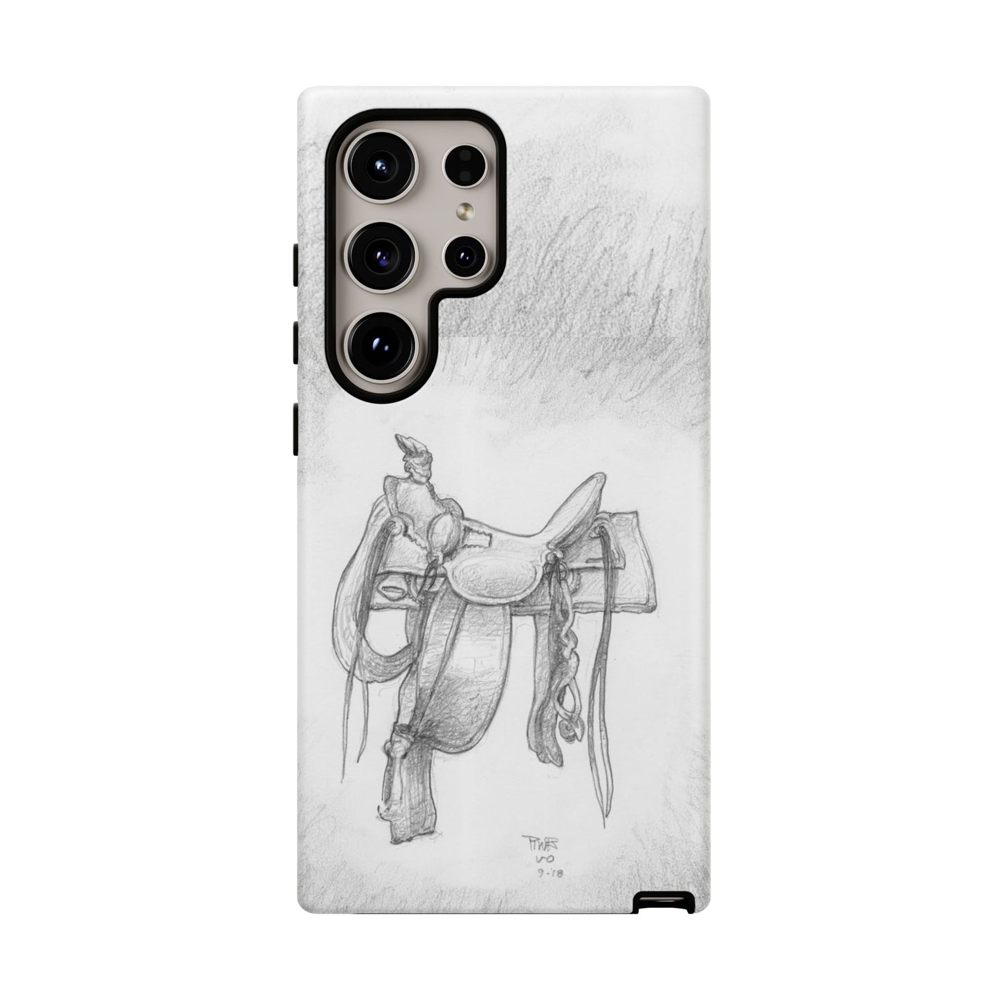 "Trail Dust and Saddle Leather" Tough Case