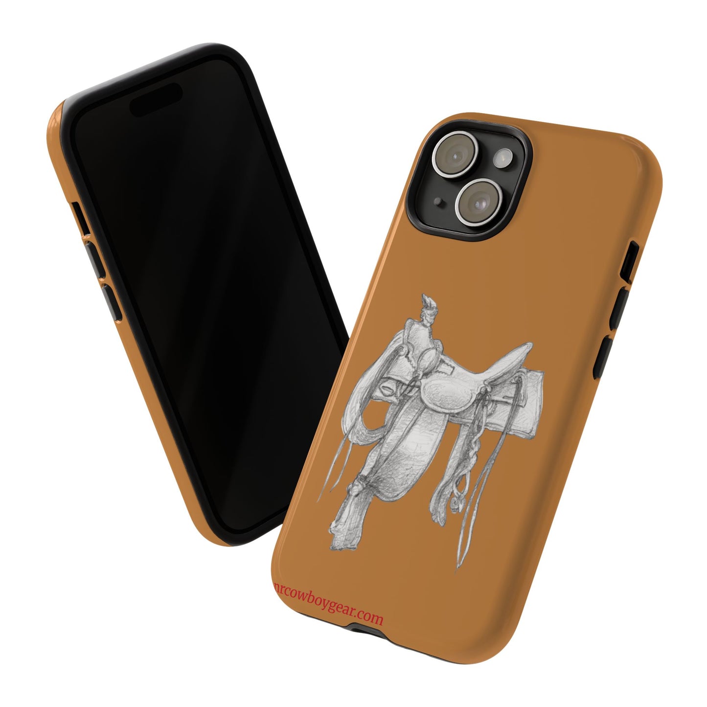 "Trail Dust and Saddle Leather" Brown Tough Case
