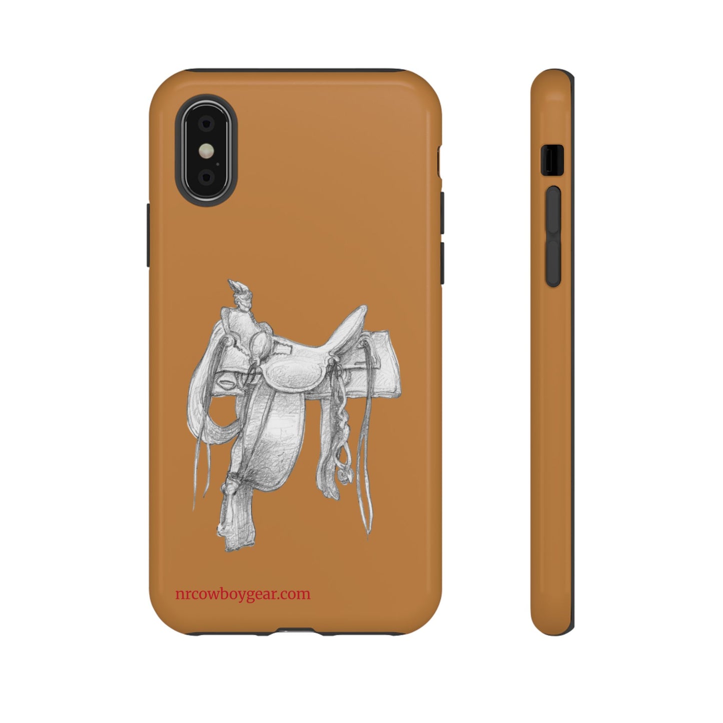"Trail Dust and Saddle Leather" Brown Tough Case