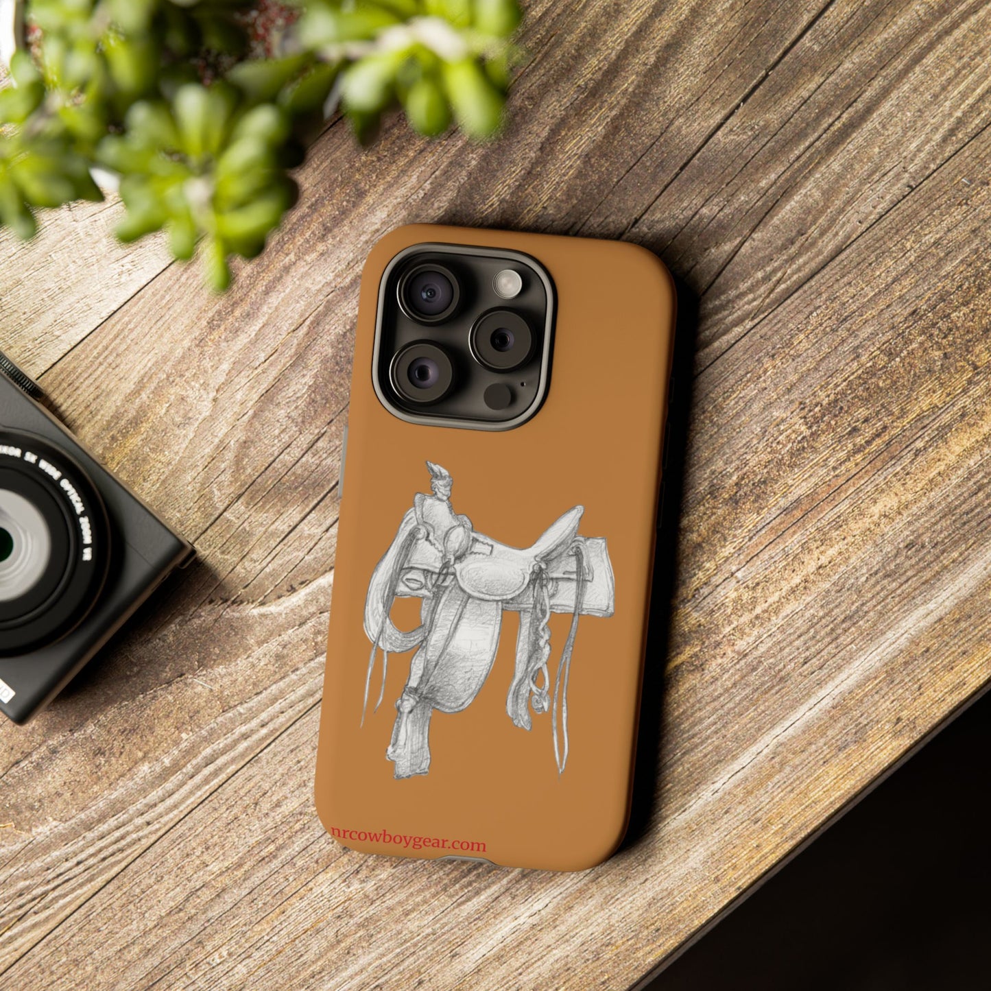 "Trail Dust and Saddle Leather" Brown Tough Case