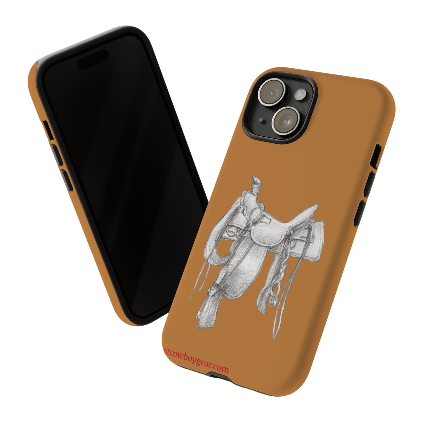 "Trail Dust and Saddle Leather" Brown Tough Case