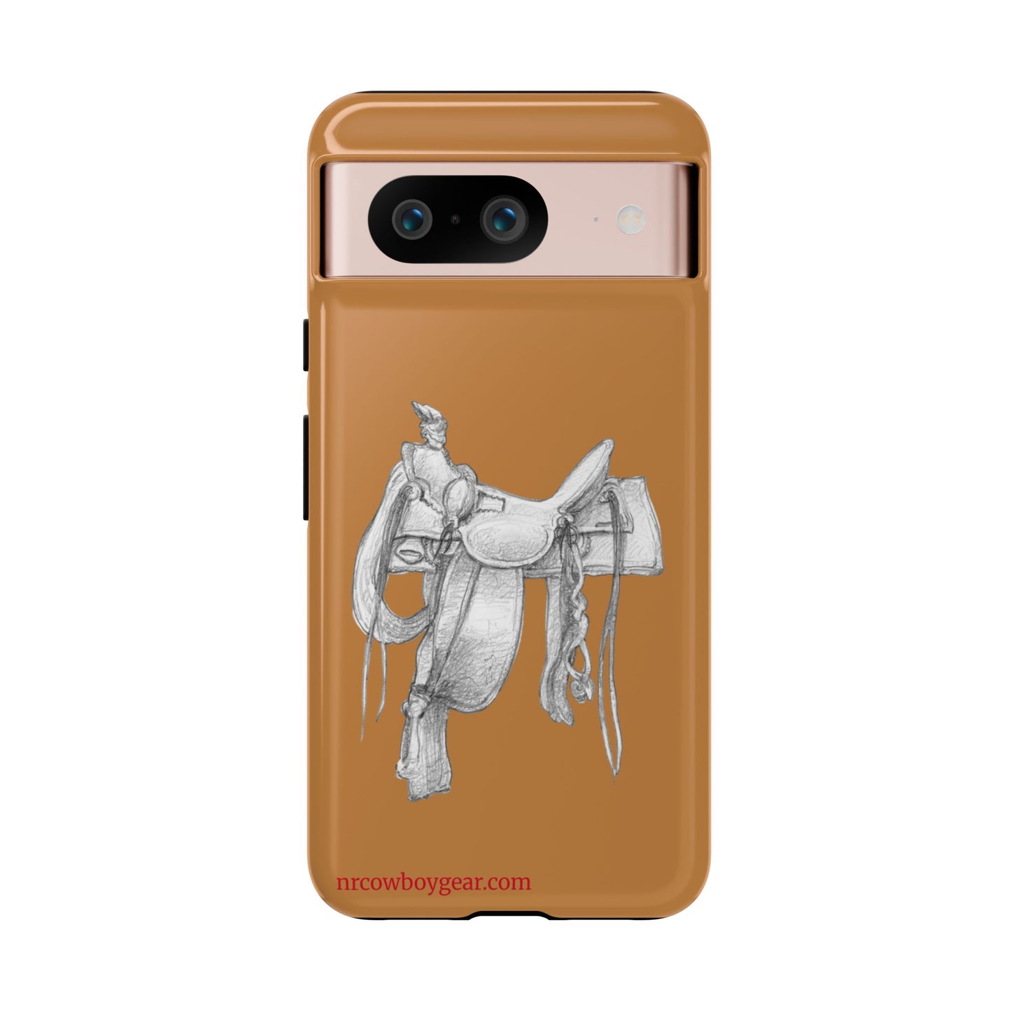 "Trail Dust and Saddle Leather" Brown Tough Case