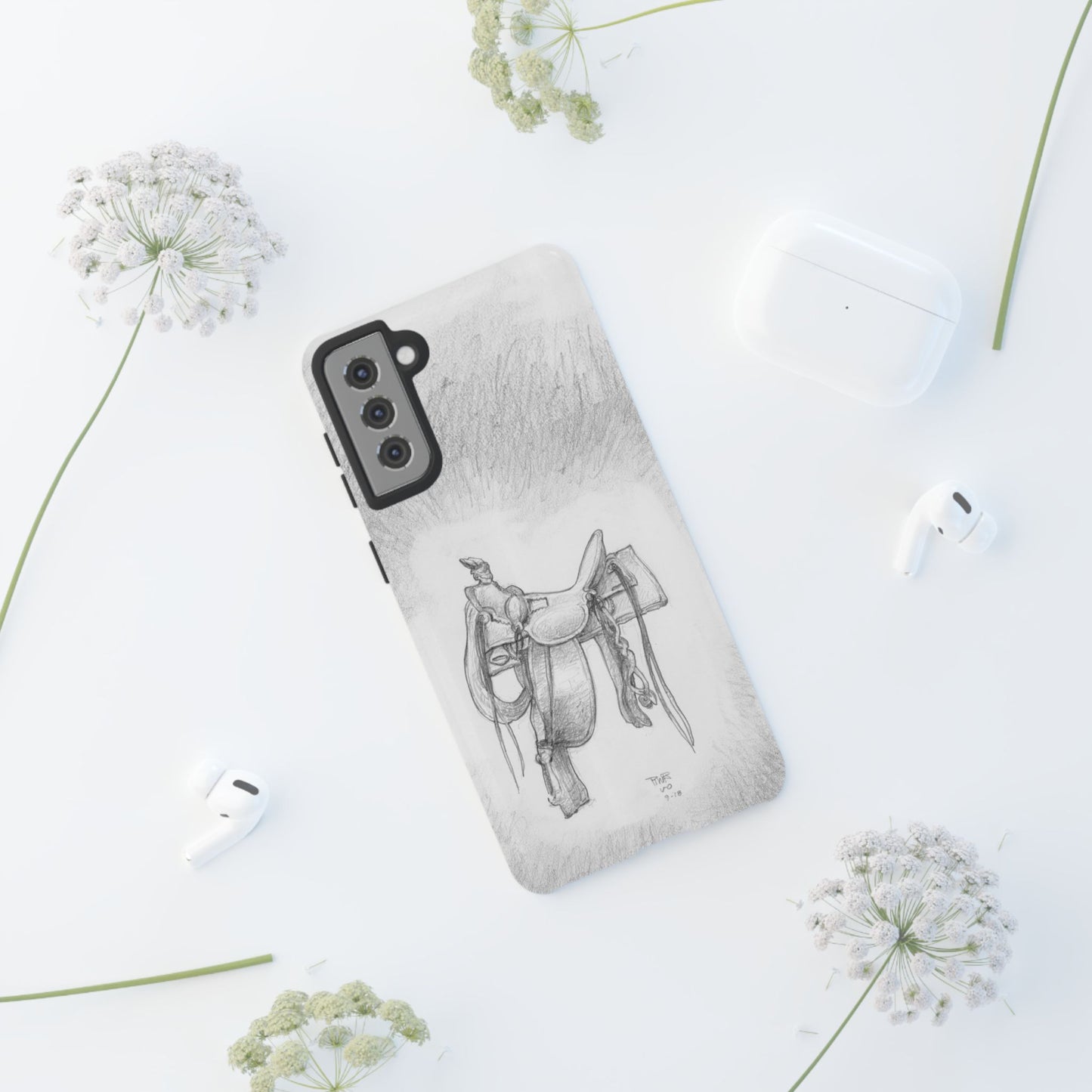 "Trail Dust and Saddle Leather" Tough Case