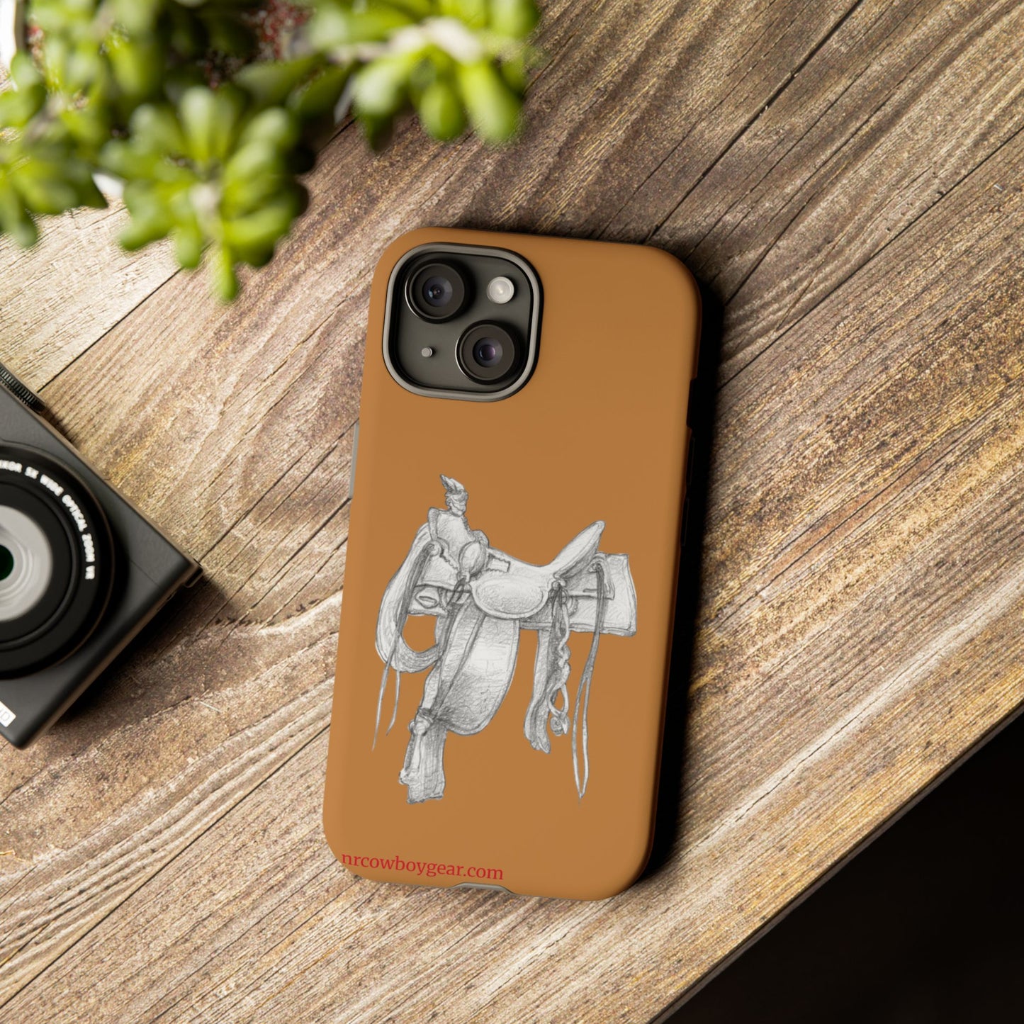 "Trail Dust and Saddle Leather" Brown Tough Case