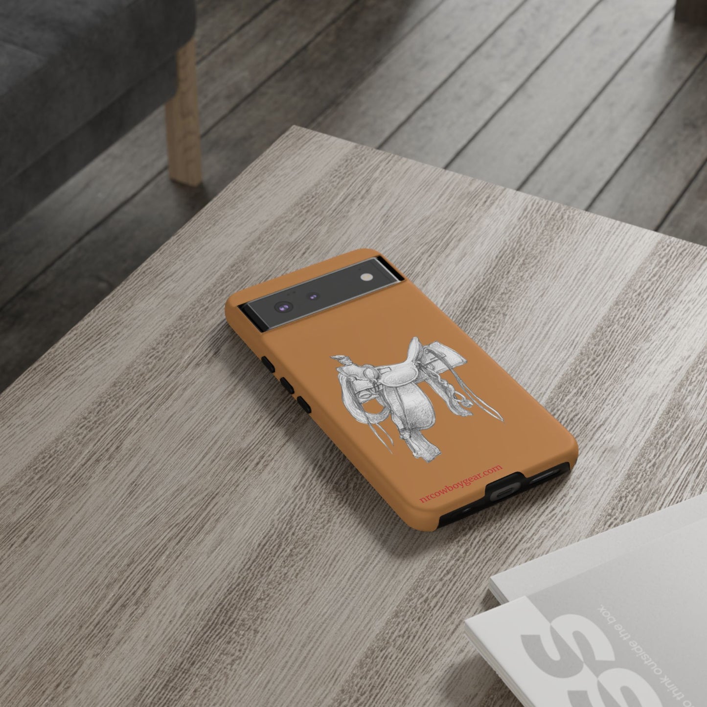 "Trail Dust and Saddle Leather" Brown Tough Case