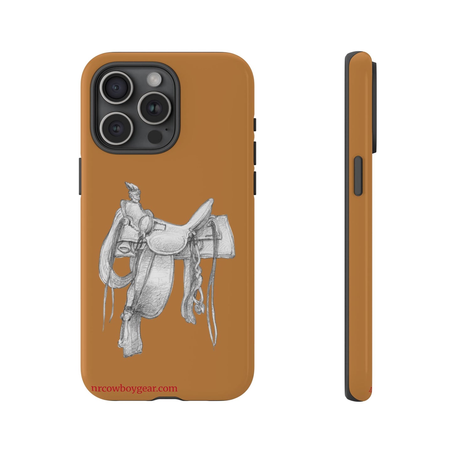 "Trail Dust and Saddle Leather" Brown Tough Case