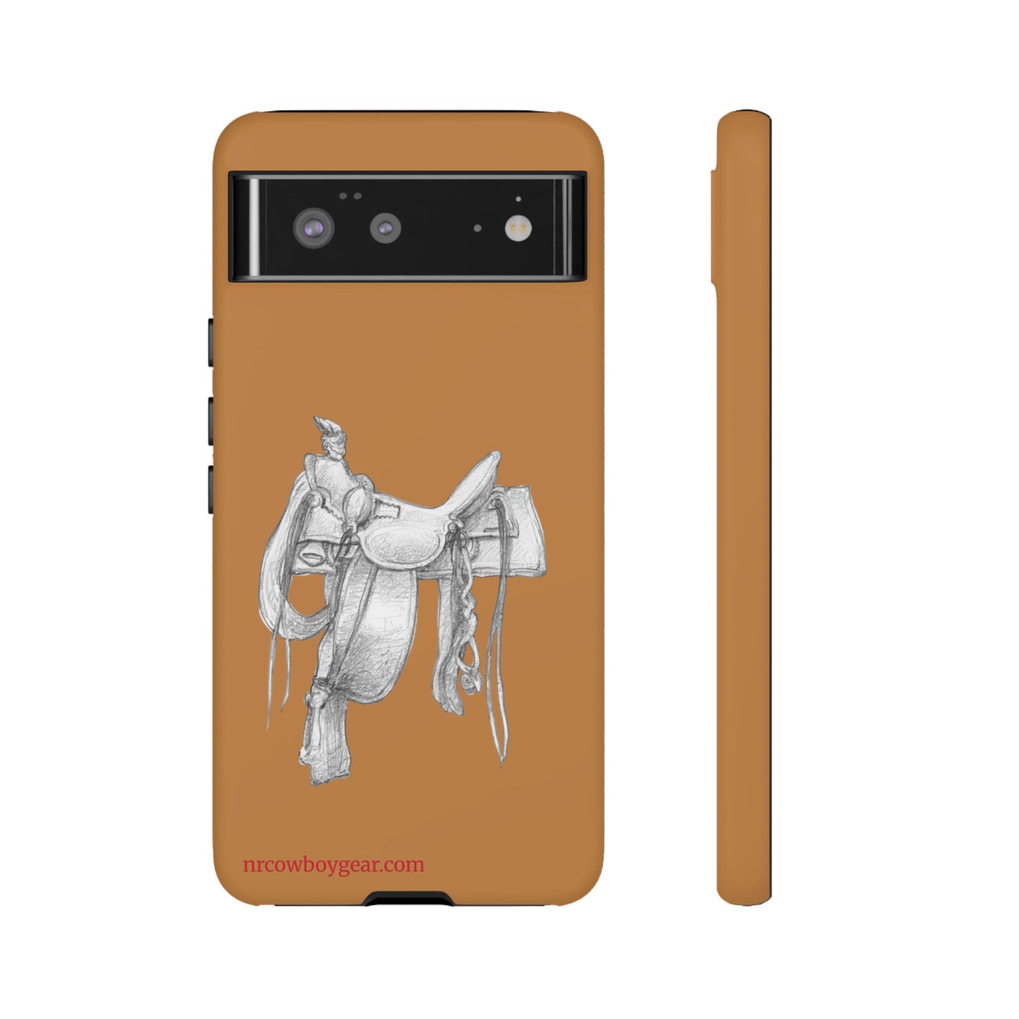 "Trail Dust and Saddle Leather" Brown Tough Case