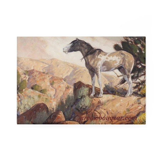 "The Lookout" Rustic Horse Art Magnet