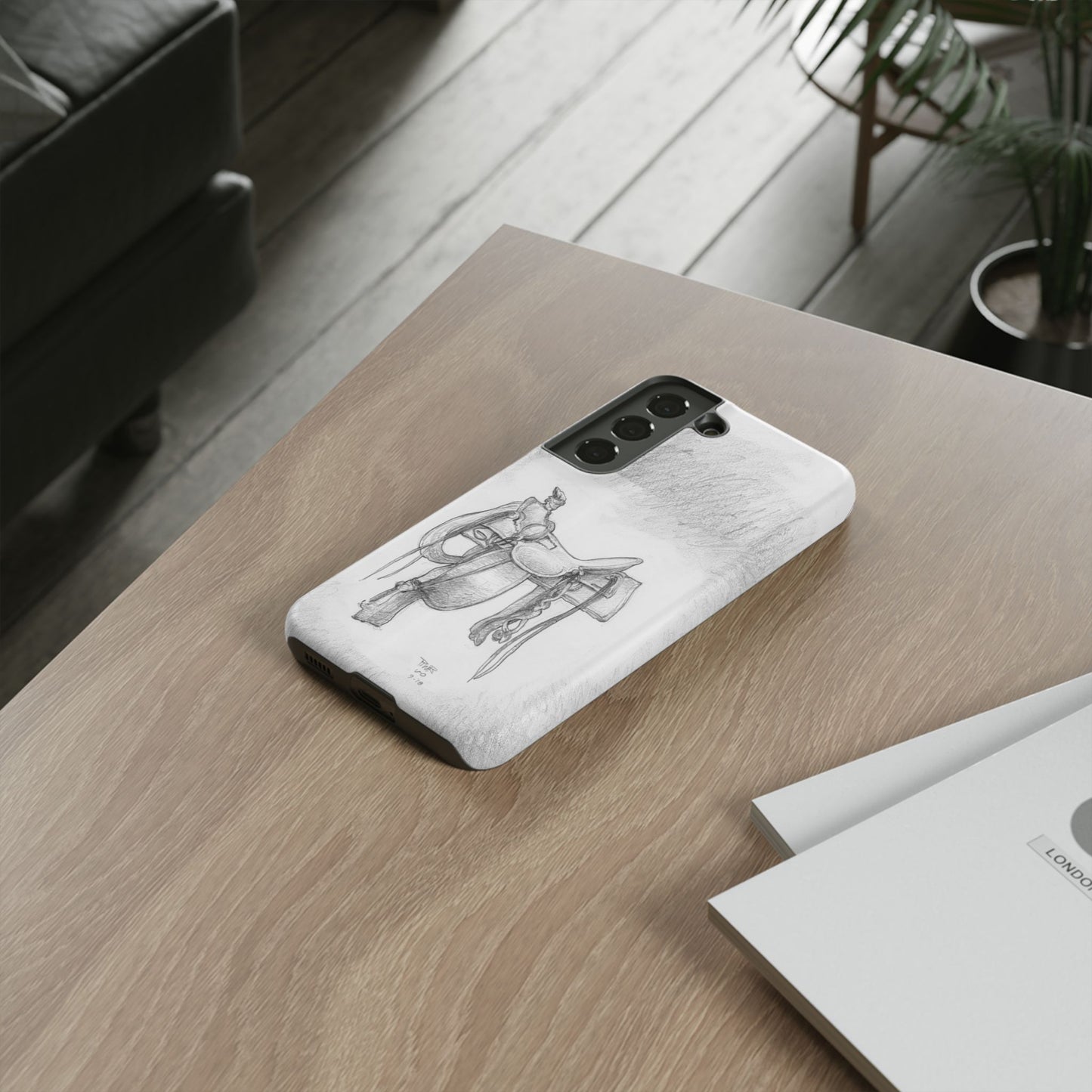 "Trail Dust and Saddle Leather" Tough Case