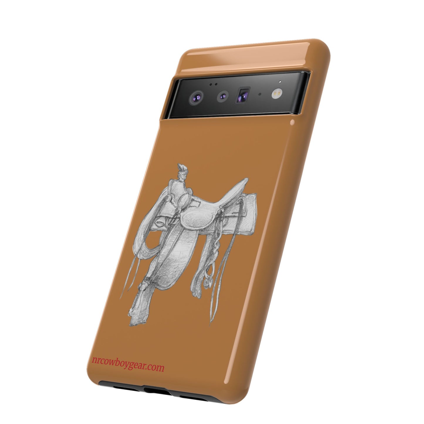 "Trail Dust and Saddle Leather" Brown Tough Case