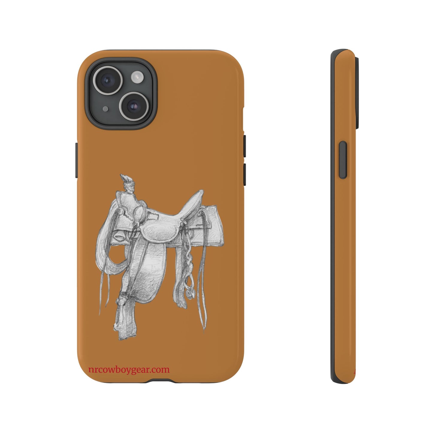 "Trail Dust and Saddle Leather" Brown Tough Case