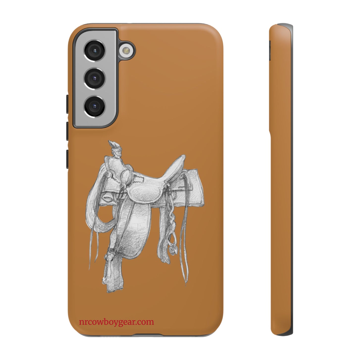 "Trail Dust and Saddle Leather" Brown Tough Case