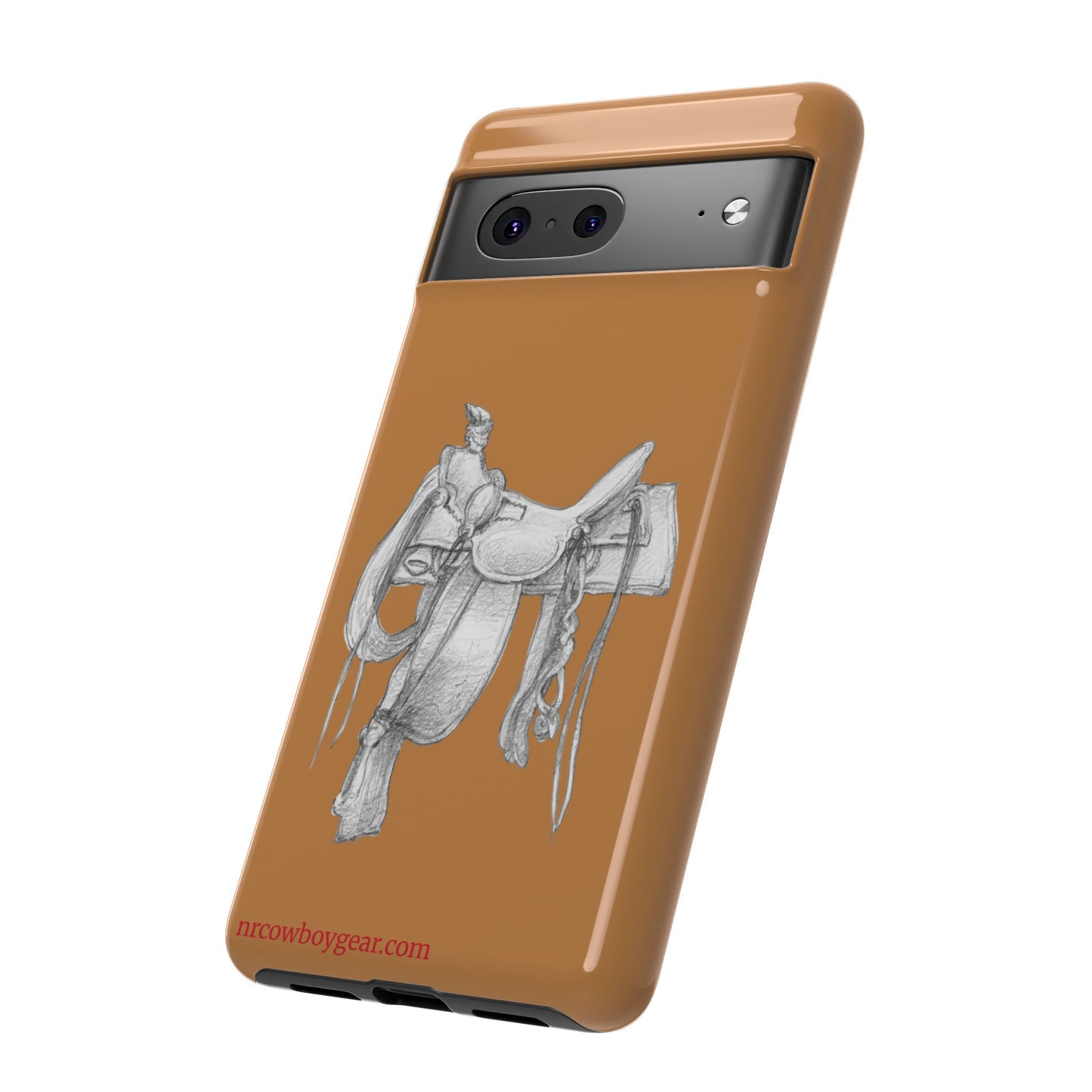 "Trail Dust and Saddle Leather" Brown Tough Case