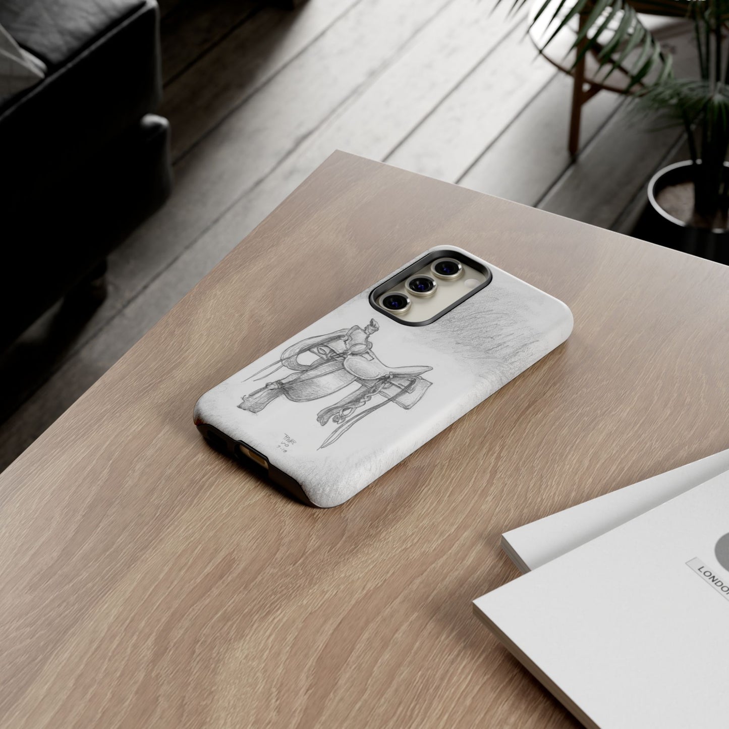 "Trail Dust and Saddle Leather" Tough Case