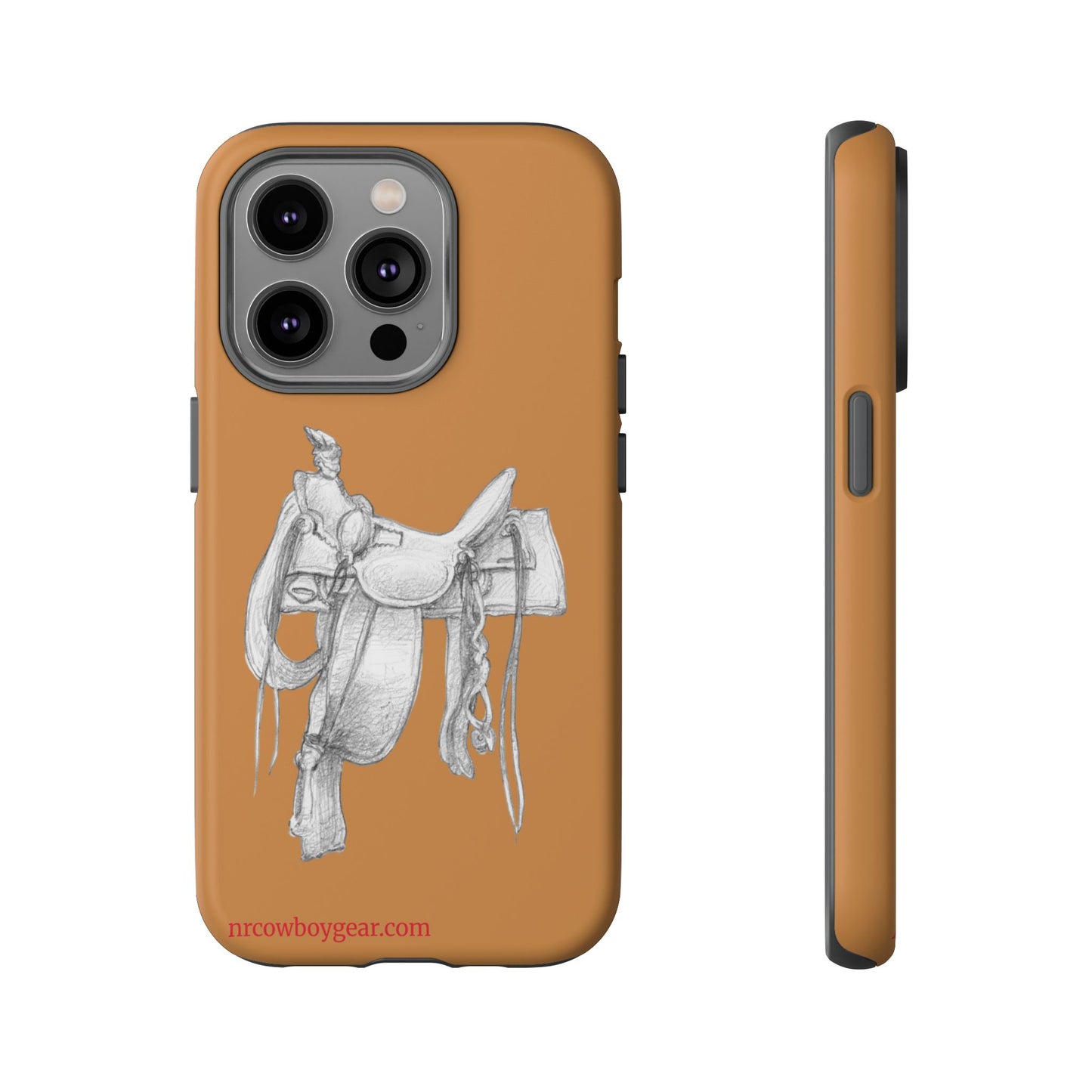 "Trail Dust and Saddle Leather" Brown Tough Case