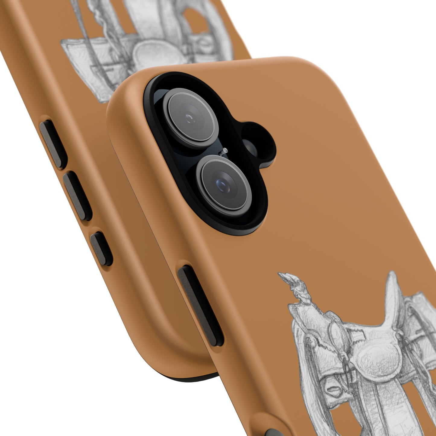 "Trail Dust and Saddle Leather" Brown Tough Case
