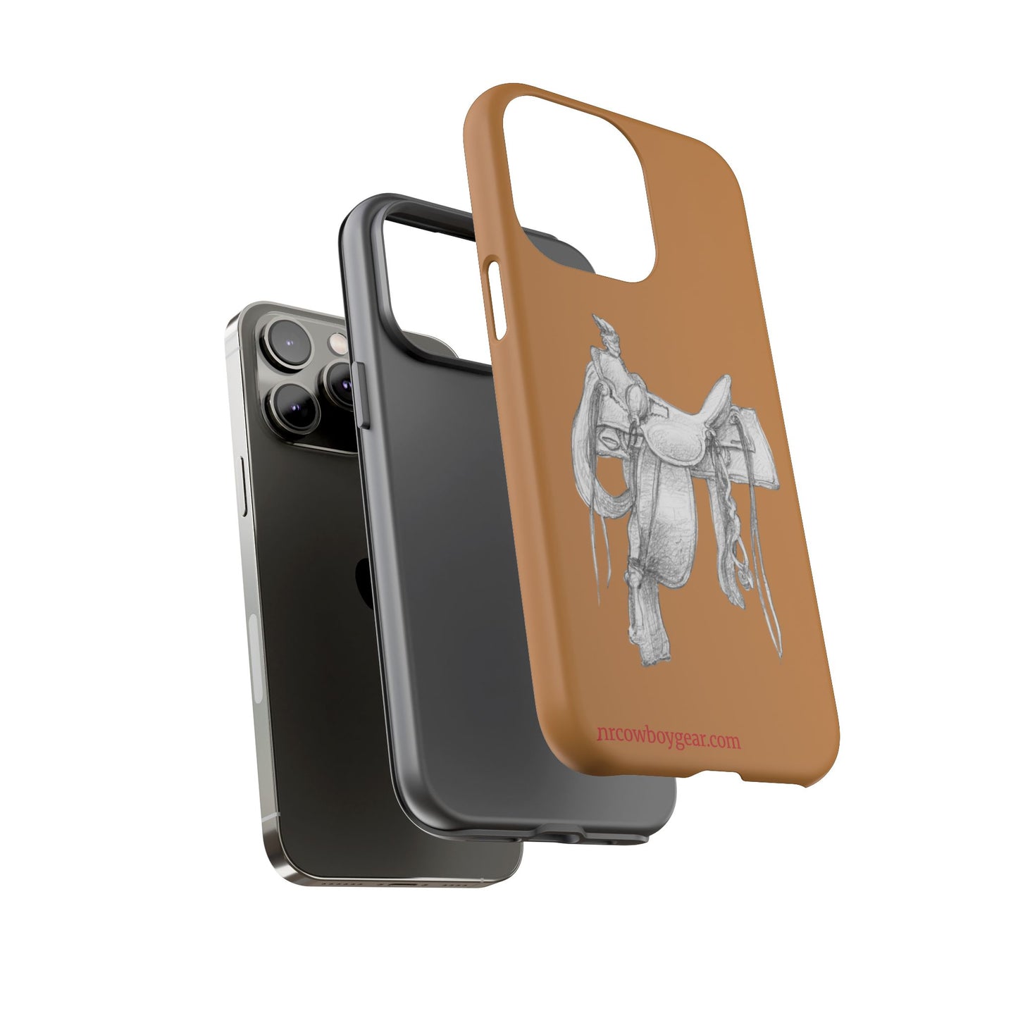 "Trail Dust and Saddle Leather" Brown Tough Case