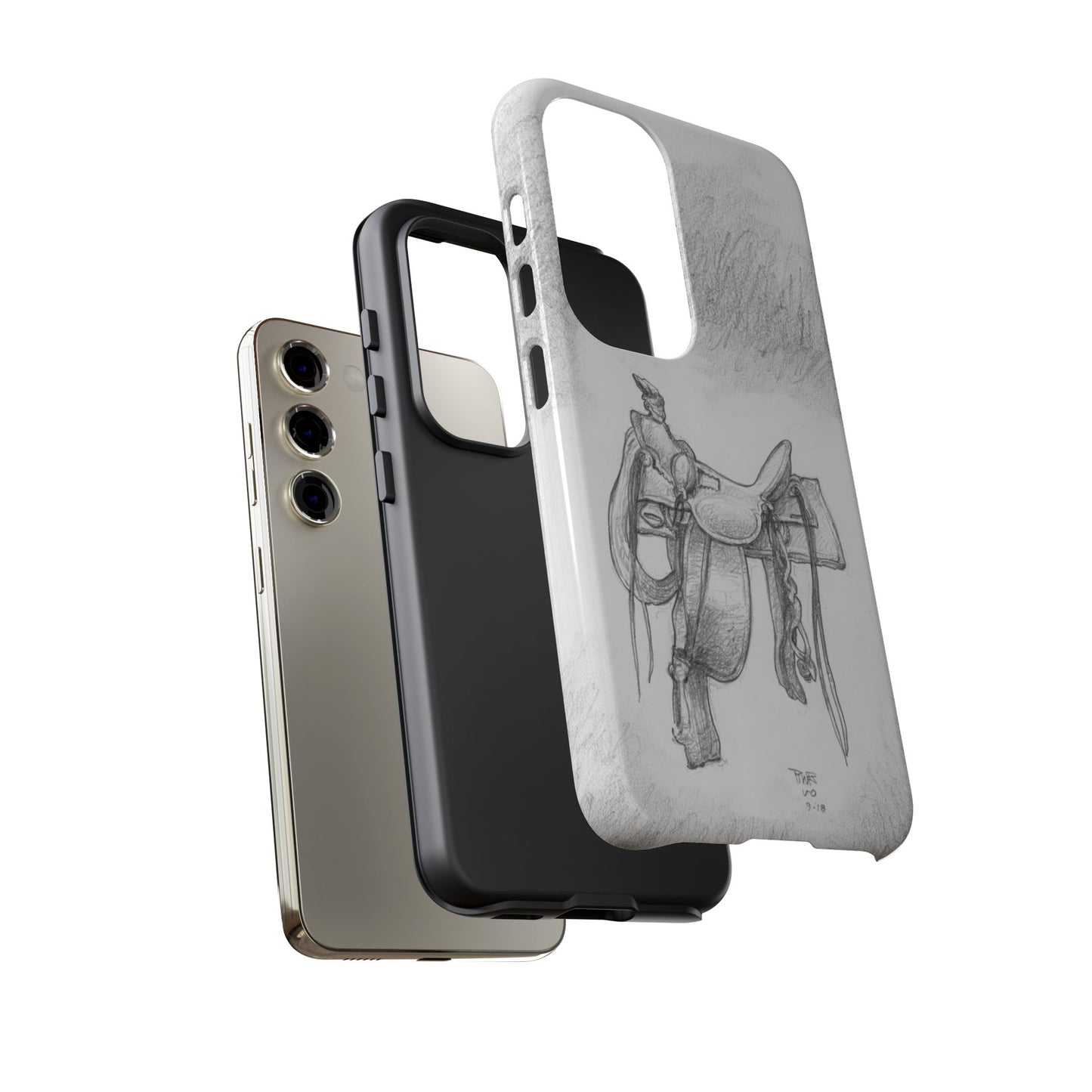 "Trail Dust and Saddle Leather" Tough Case