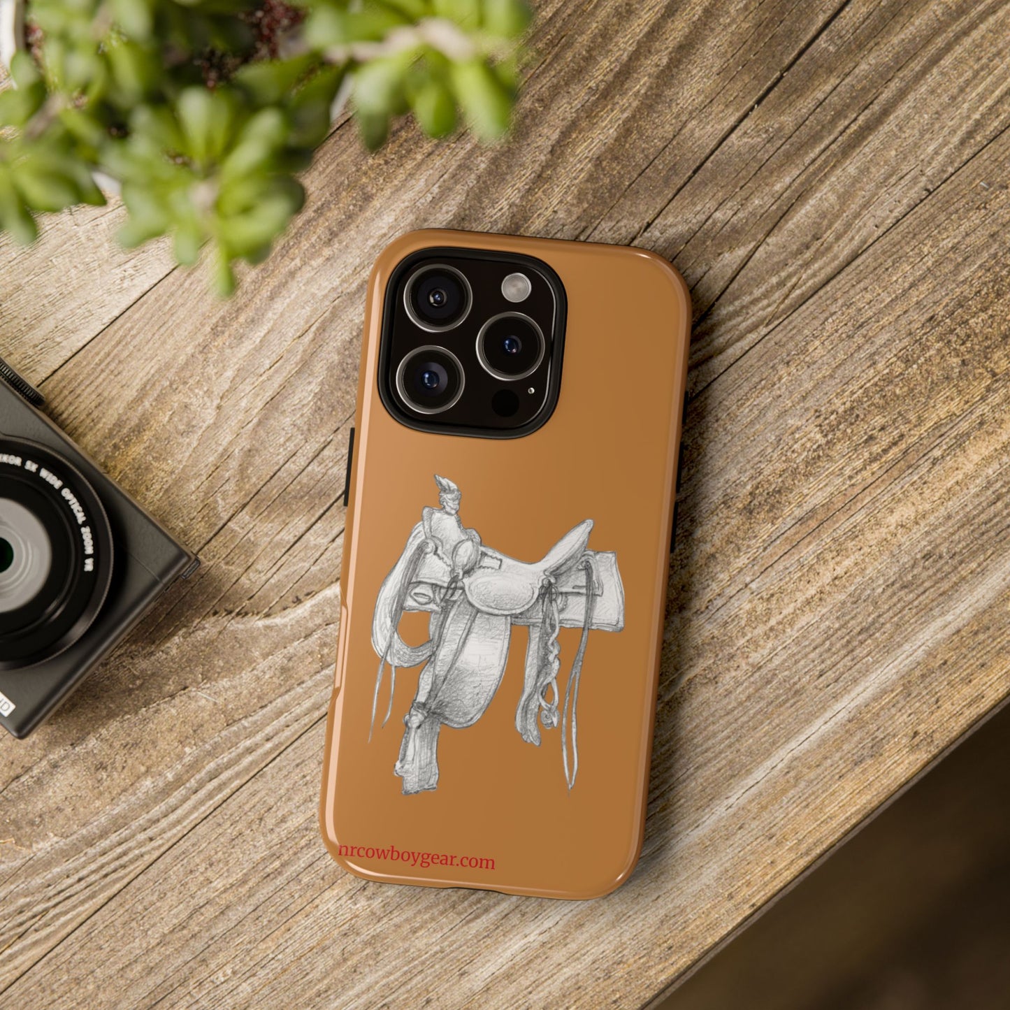 "Trail Dust and Saddle Leather" Brown Tough Case