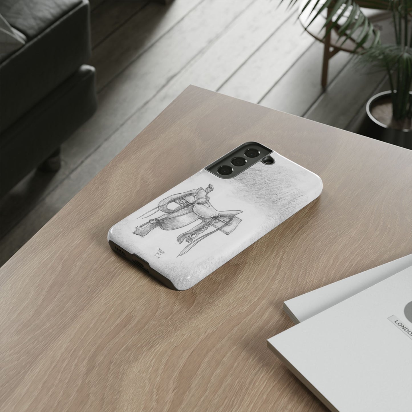 "Trail Dust and Saddle Leather" Tough Case