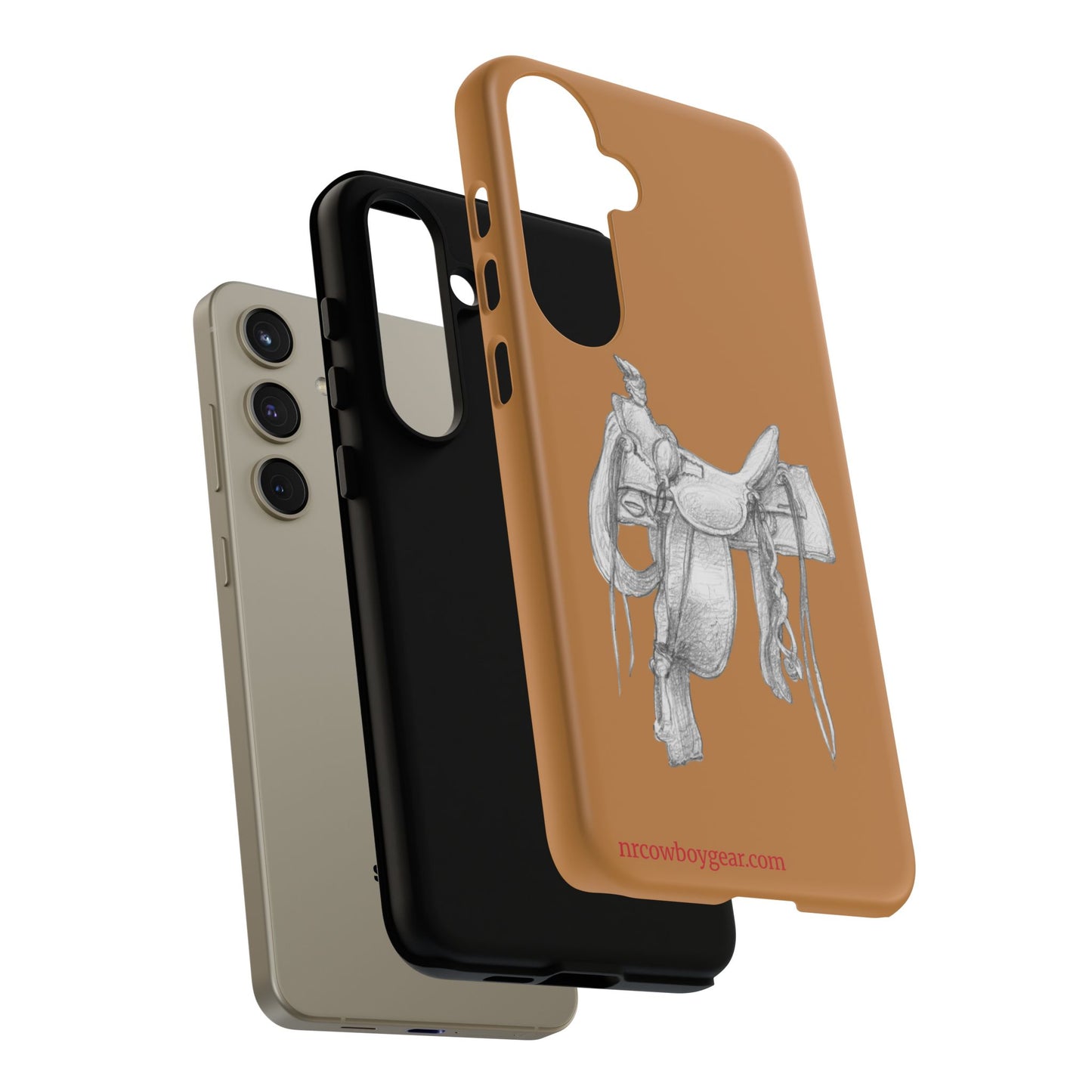 "Trail Dust and Saddle Leather" Brown Tough Case