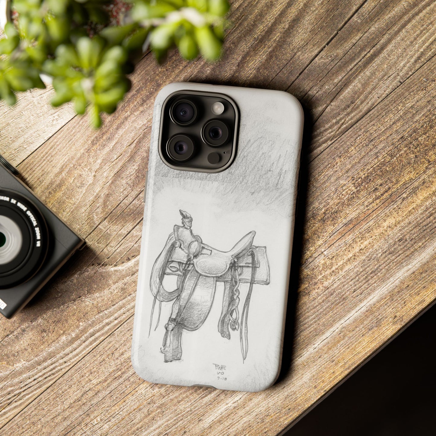 "Trail Dust and Saddle Leather" Tough Case