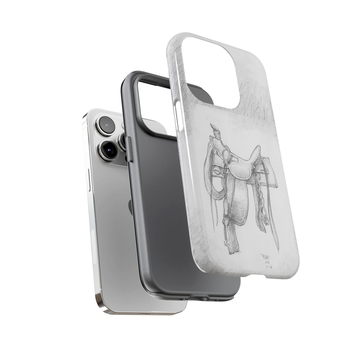 "Trail Dust and Saddle Leather" Tough Case