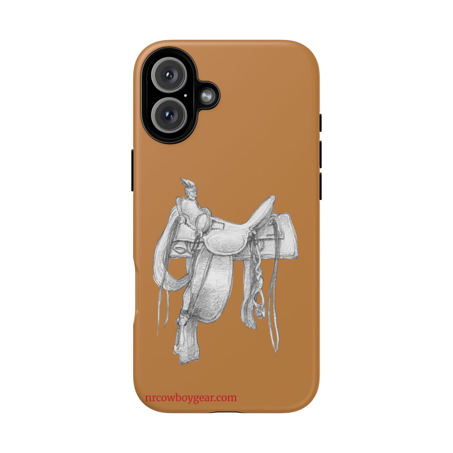 "Trail Dust and Saddle Leather" Brown Tough Case