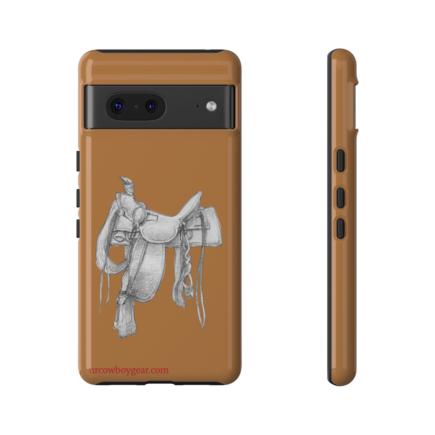"Trail Dust and Saddle Leather" Brown Tough Case