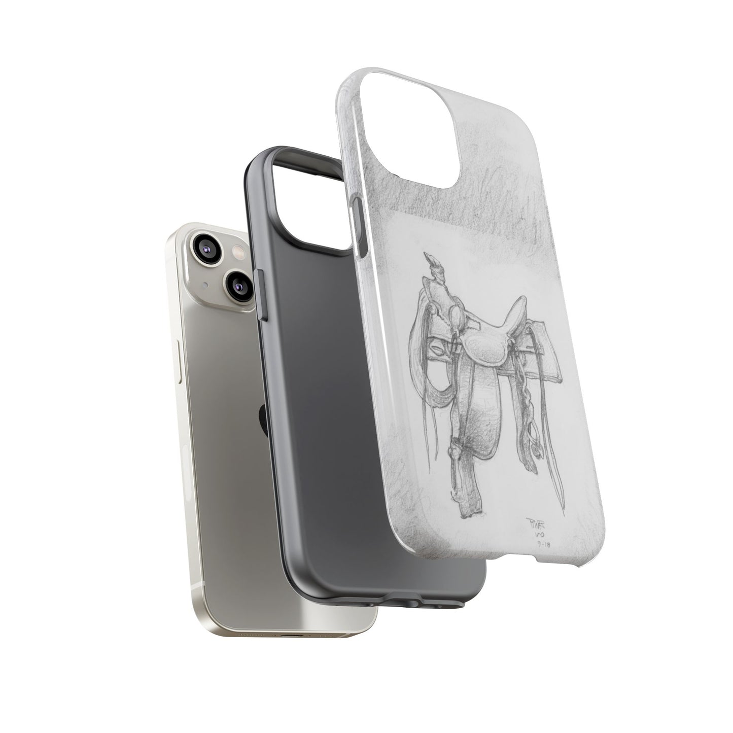 "Trail Dust and Saddle Leather" Tough Case