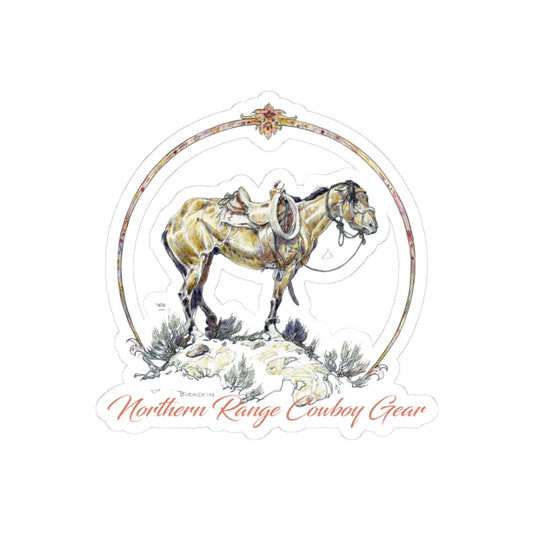 Western Cowboy Kiss-Cut Sticker