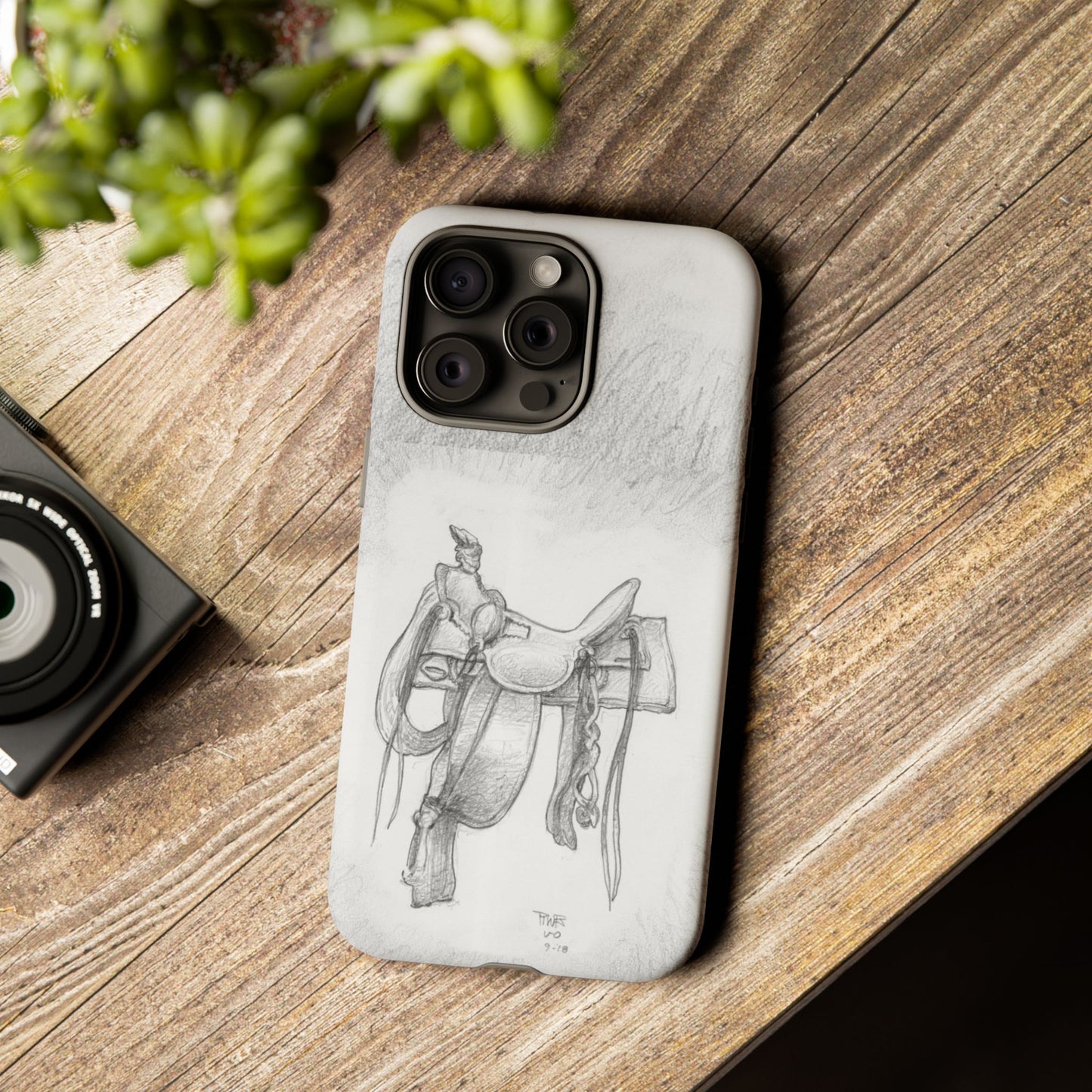 "Trail Dust and Saddle Leather" Tough Case