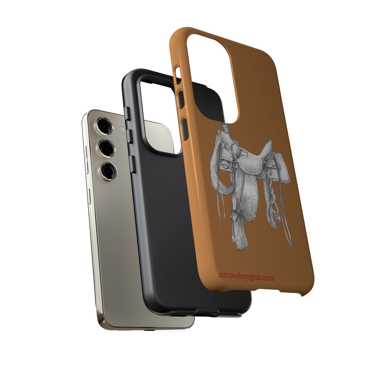 "Trail Dust and Saddle Leather" Brown Tough Case