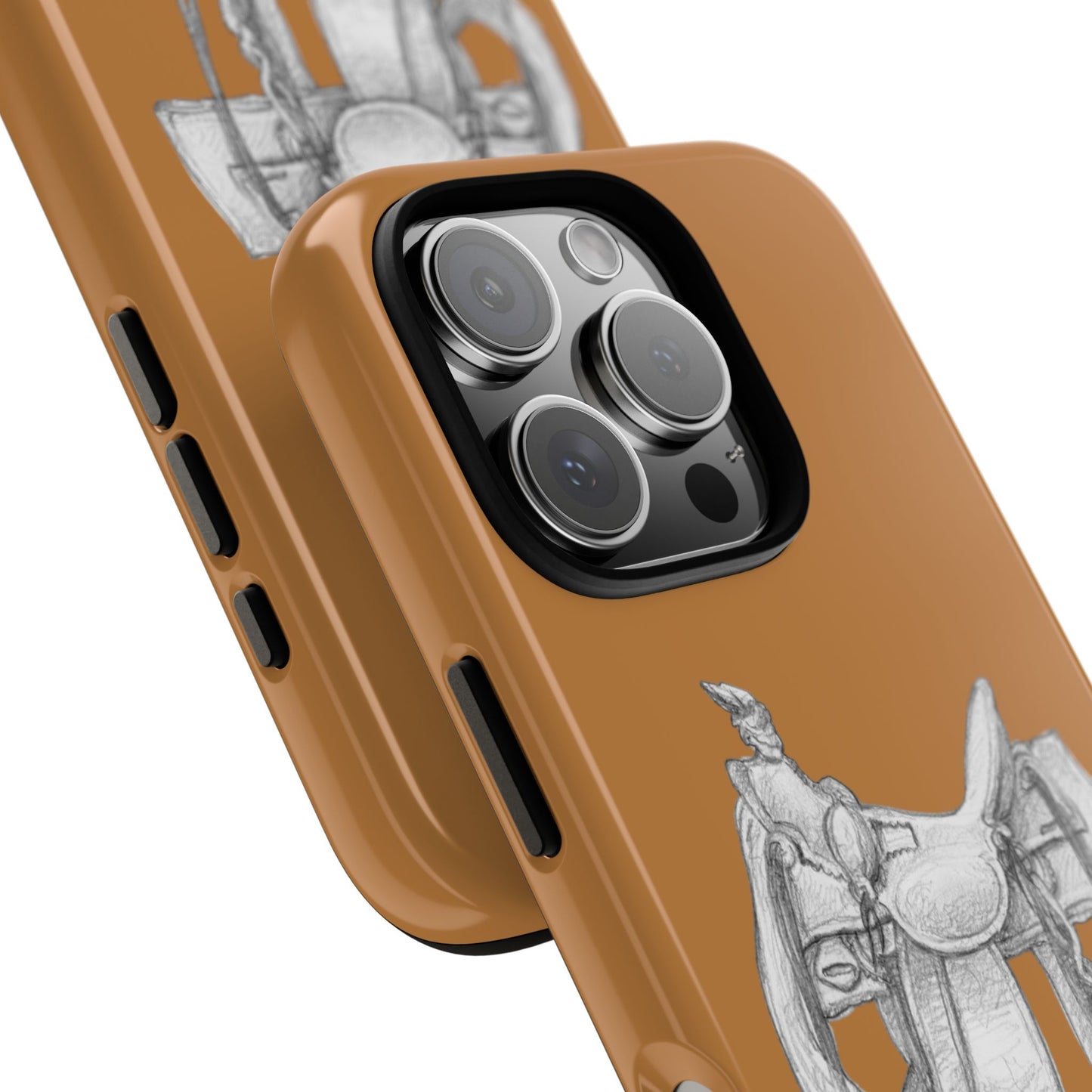 "Trail Dust and Saddle Leather" Brown Tough Case