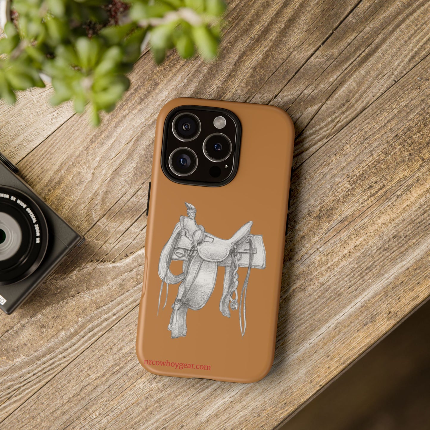 "Trail Dust and Saddle Leather" Brown Tough Case