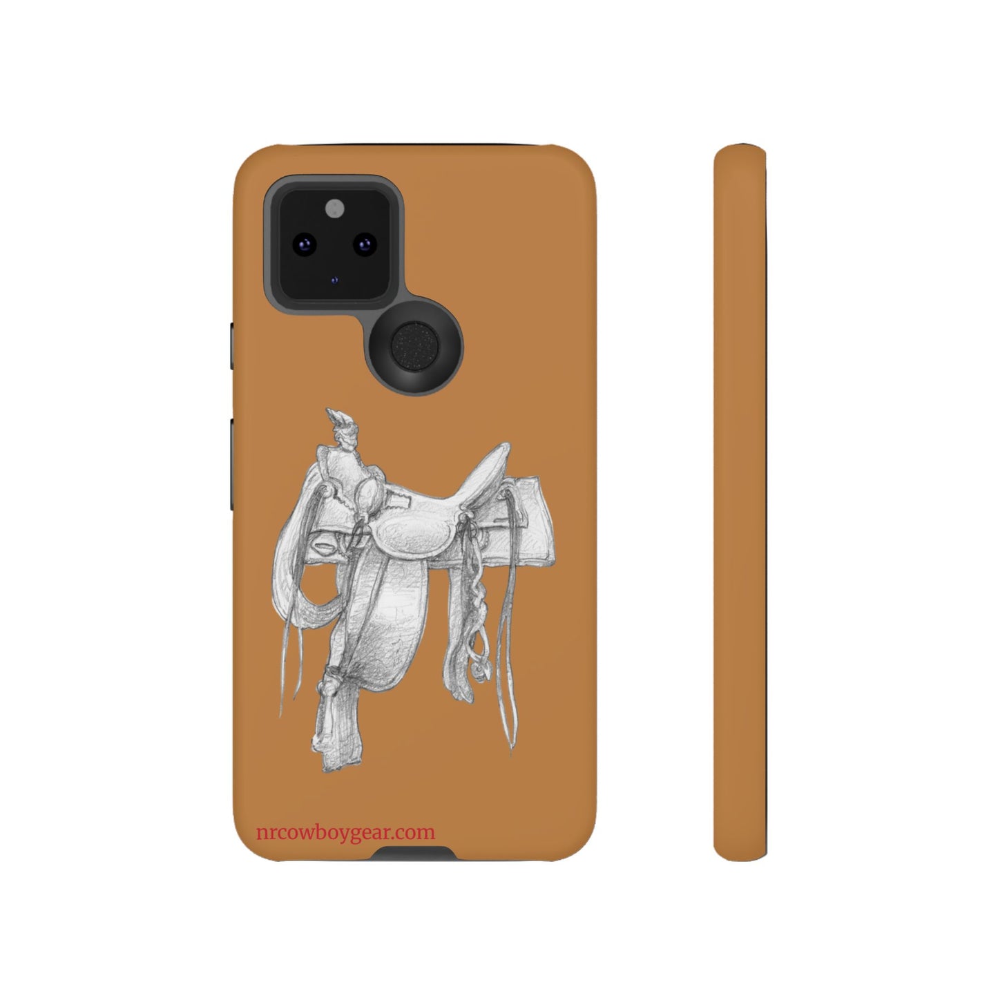 "Trail Dust and Saddle Leather" Brown Tough Case