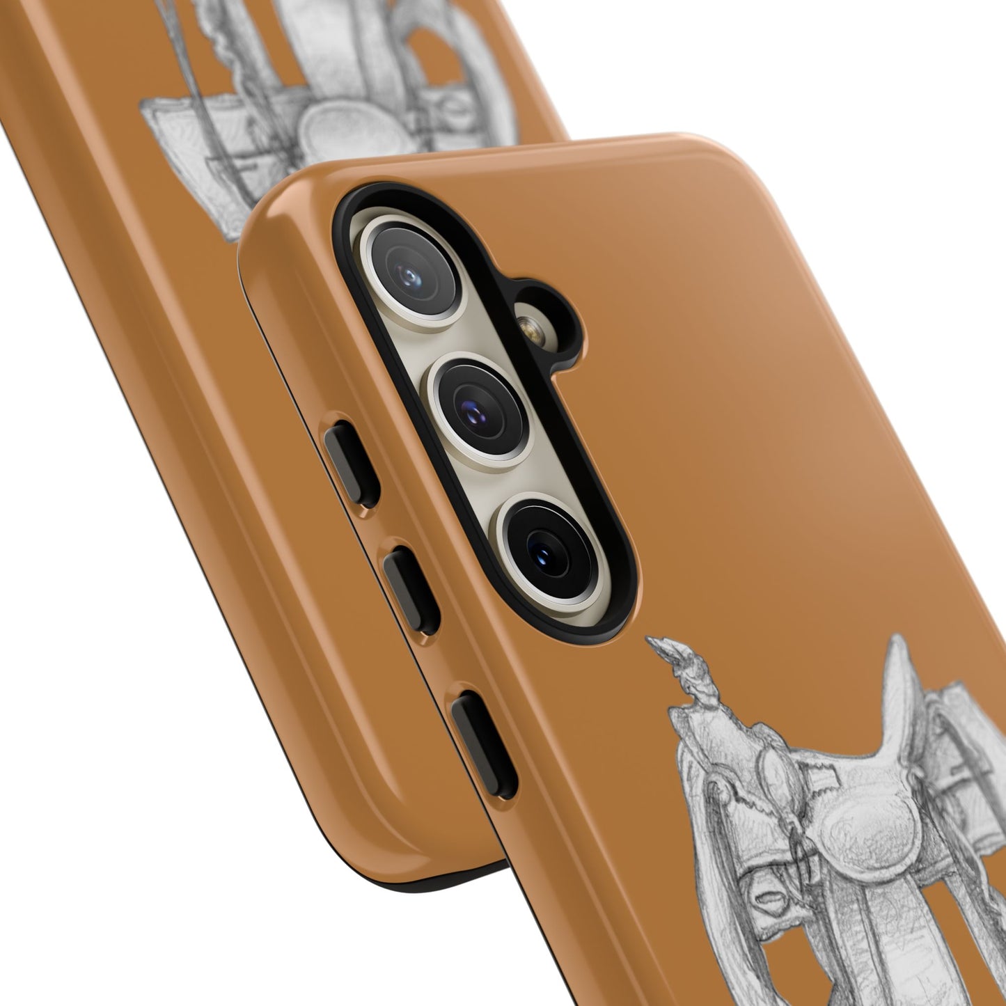 "Trail Dust and Saddle Leather" Brown Tough Case