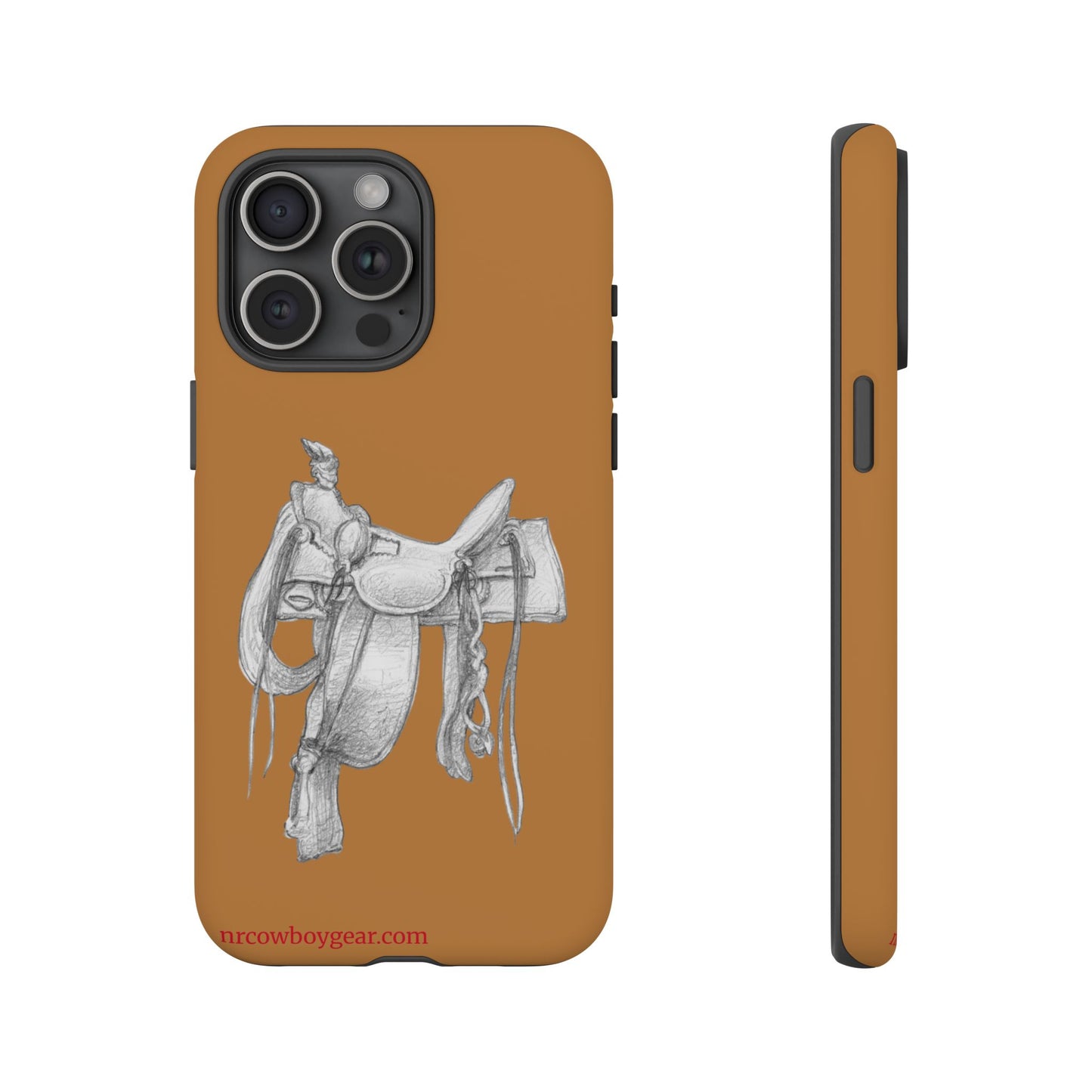 "Trail Dust and Saddle Leather" Brown Tough Case