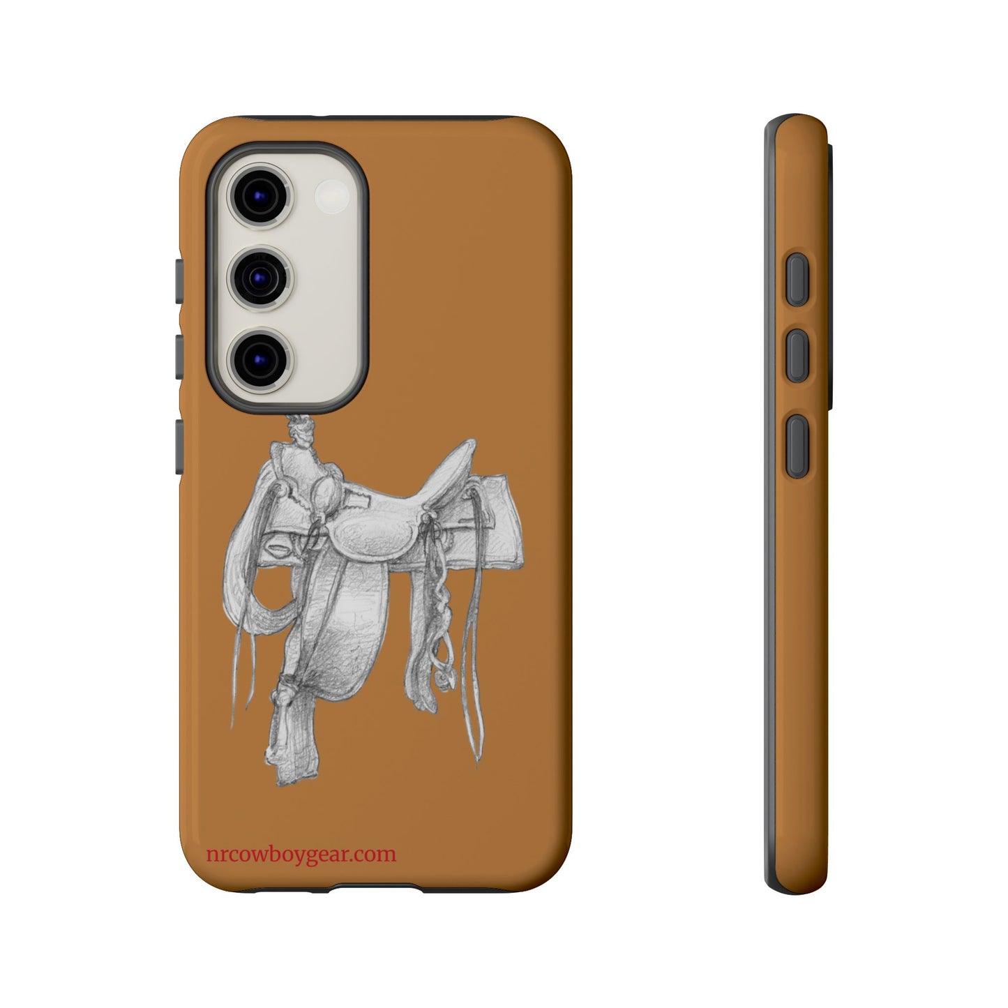 "Trail Dust and Saddle Leather" Brown Tough Case