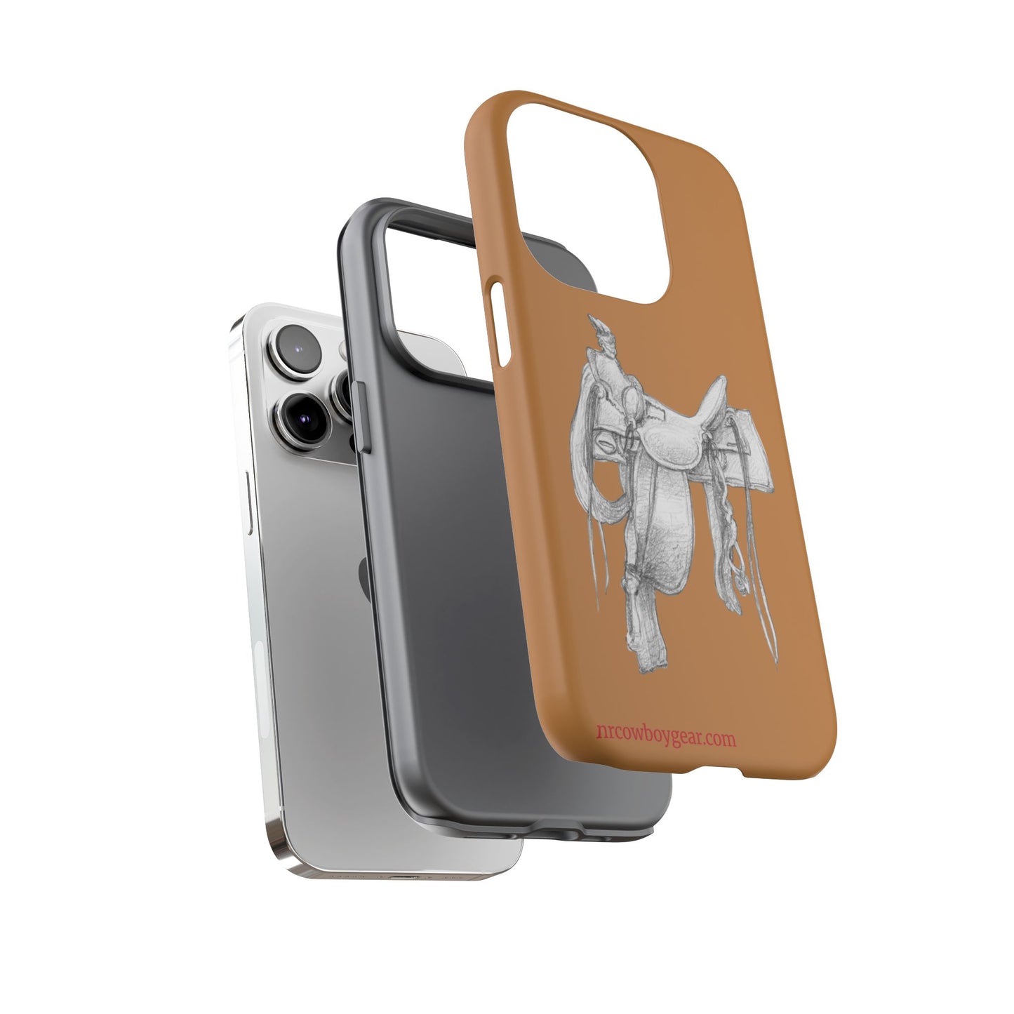 "Trail Dust and Saddle Leather" Brown Tough Case