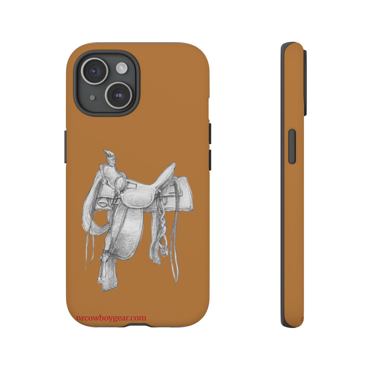 "Trail Dust and Saddle Leather" Brown Tough Case