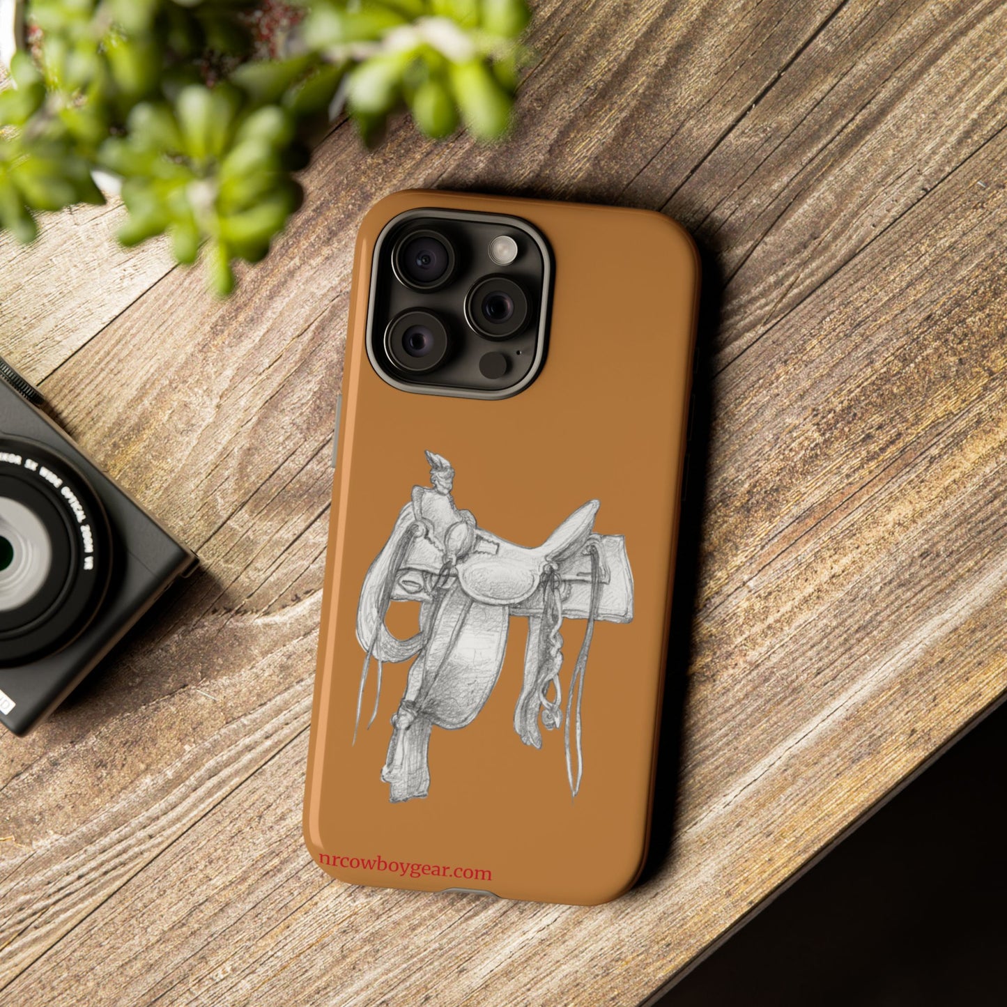 "Trail Dust and Saddle Leather" Brown Tough Case