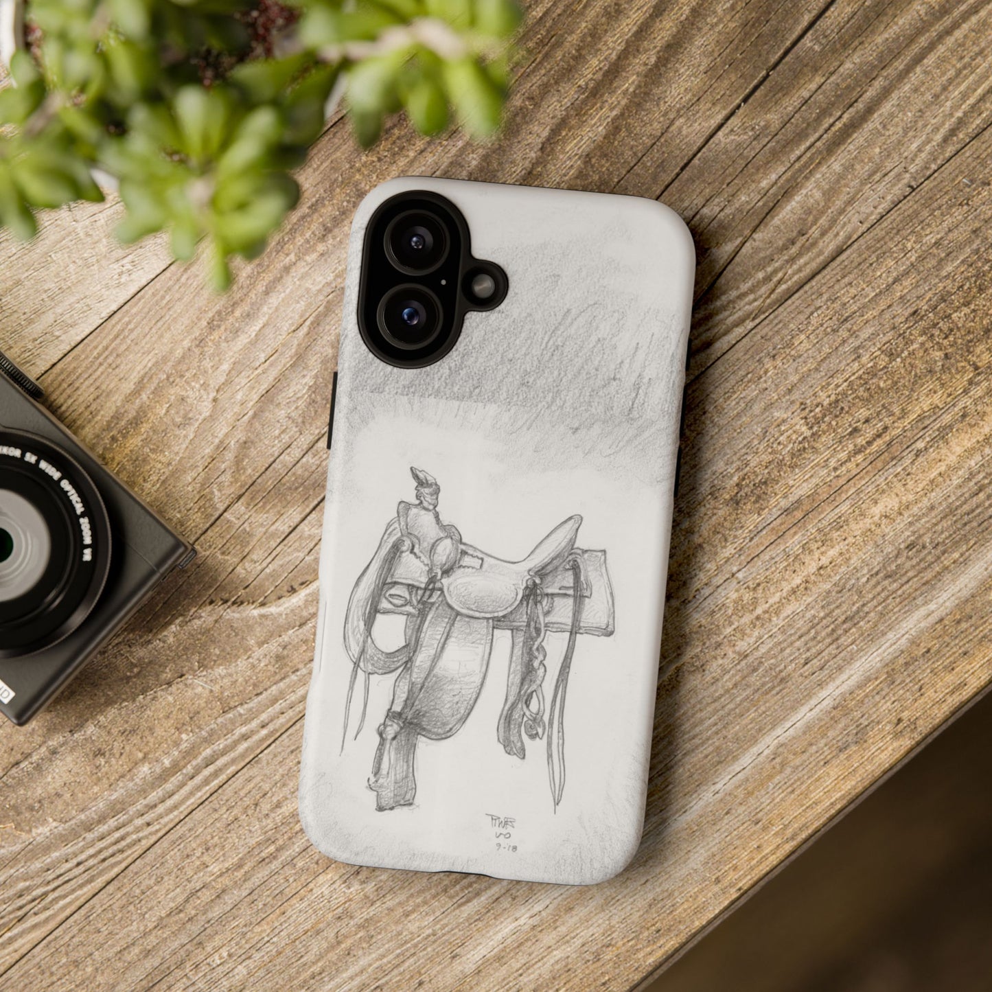 "Trail Dust and Saddle Leather" Tough Case