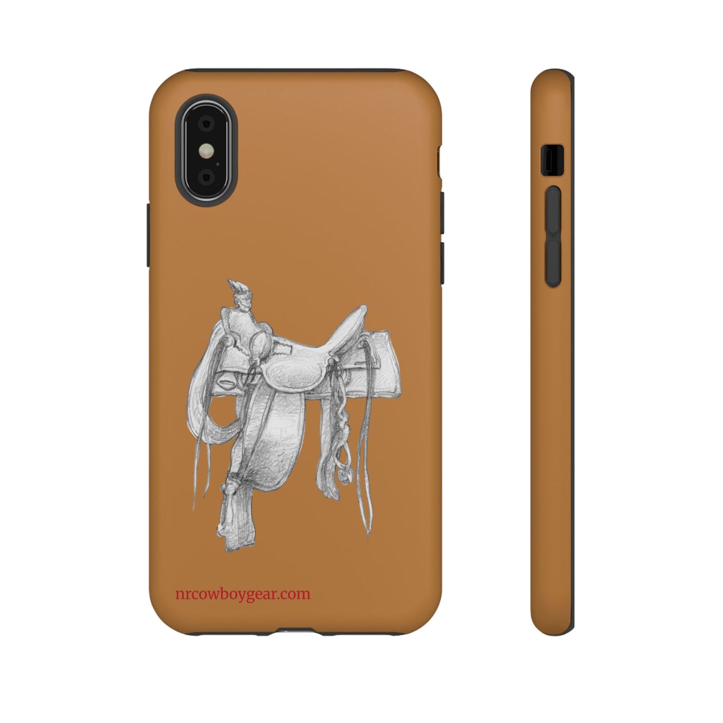 "Trail Dust and Saddle Leather" Brown Tough Case