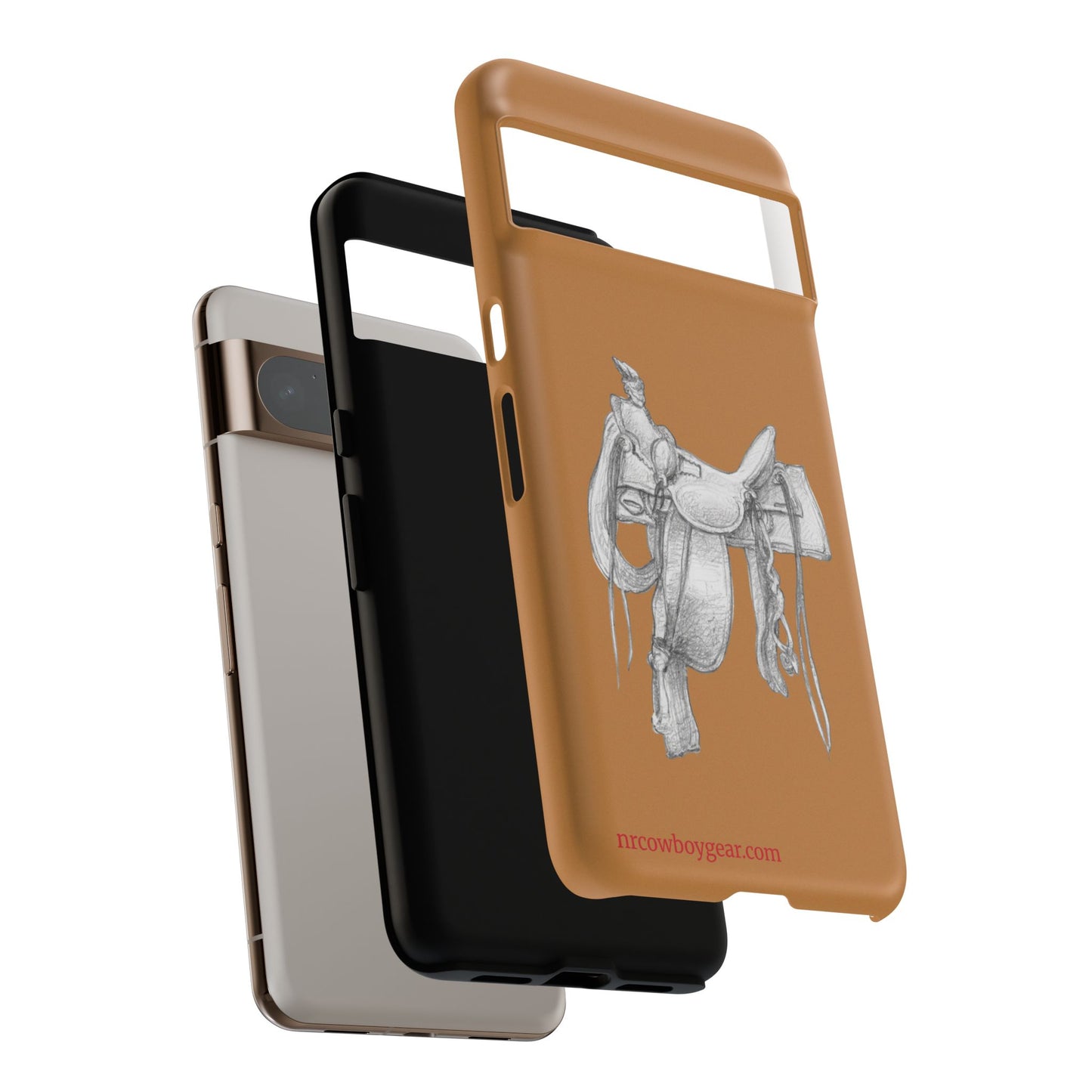 "Trail Dust and Saddle Leather" Brown Tough Case