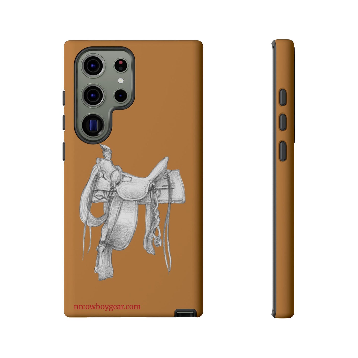"Trail Dust and Saddle Leather" Brown Tough Case